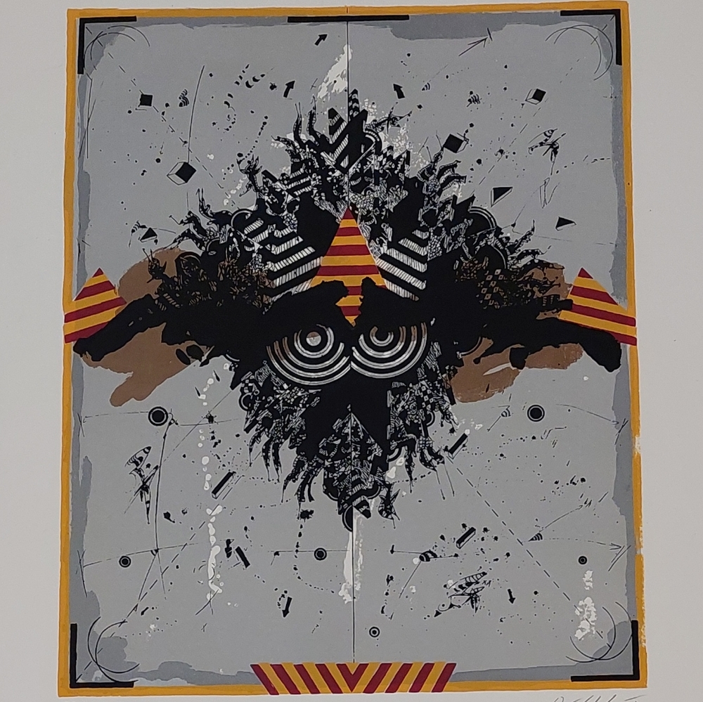MODERN ABSTRACT ART, Signed and Numbered by French Surrealist Georges Dussau
